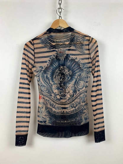 Jean Paul Gaultier x Lindex FW 24 Tattoo Mesh